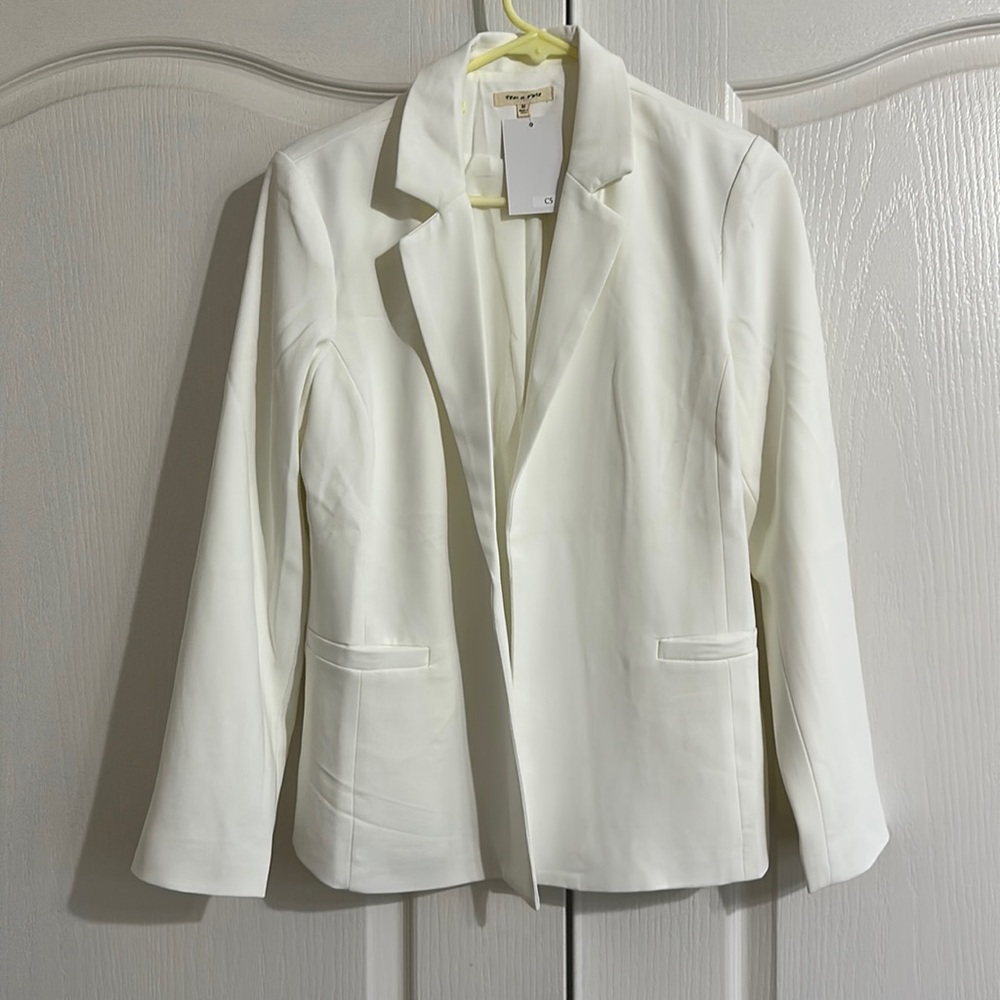 White Dress Blazer Suit Jacket